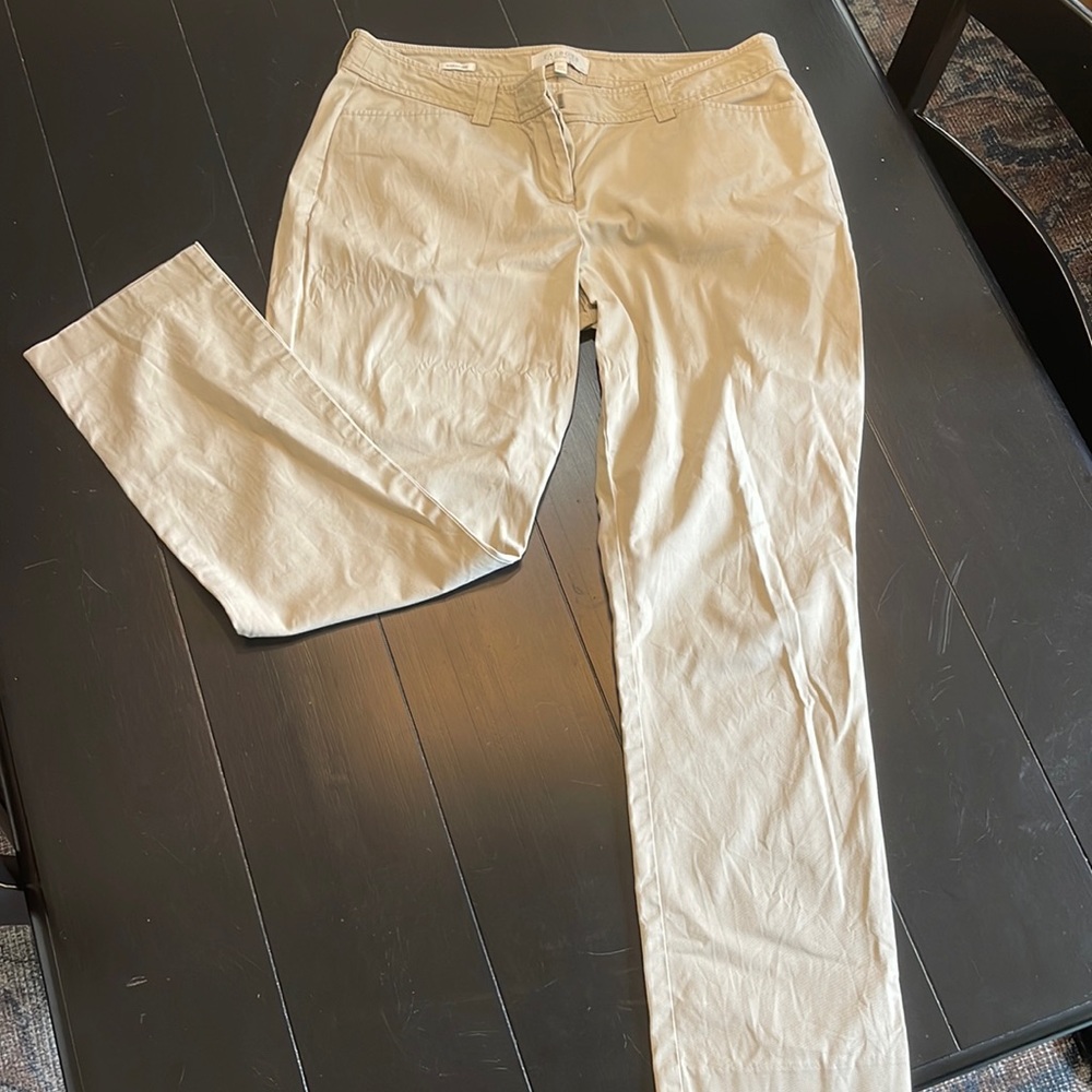 Talbot’s khakis; straight leg; 10 petite; signature